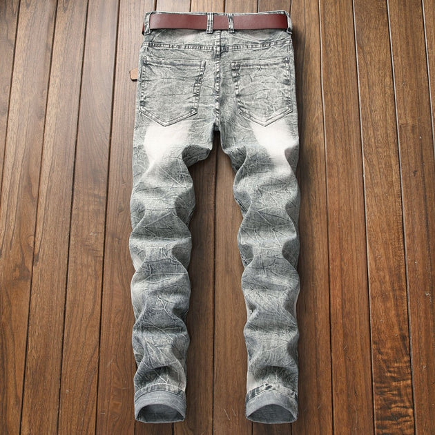 Men's Vintage Distressed Jeans Up To Size 42 - TrendSettingFashions 
