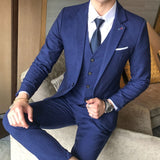 Men's Boutique Fashion Formal Business Suits 3 Piece Set Up To 5XL - TrendSettingFashions 