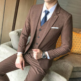 Men's Boutique Fashion Formal Business Suits 3 Piece Set Up To 5XL - TrendSettingFashions 