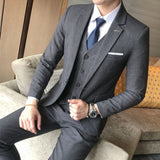 Men's Boutique Fashion Formal Business Suits 3 Piece Set Up To 5XL - TrendSettingFashions 
