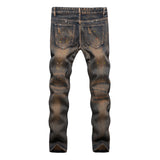 Men's Ripped Straight Pants Up To 38 - TrendSettingFashions 