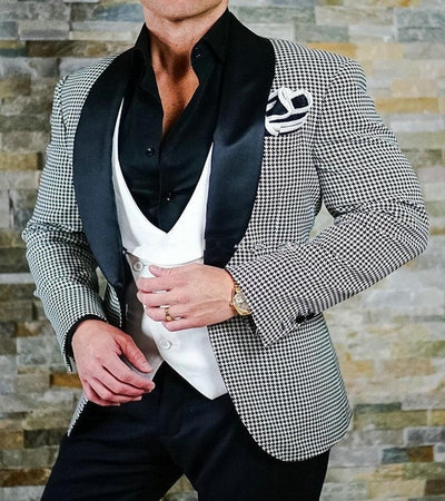 Men's Custom Plaid 3 Piece Suit Up To 6XL - TrendSettingFashions 