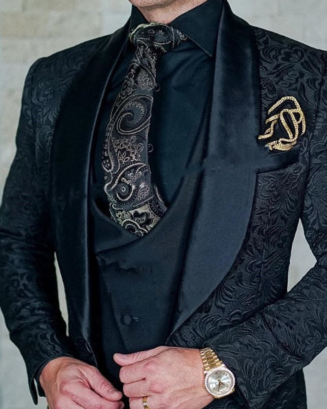 Men's Custom Single breasted 3 Piece Suit In 2 Styles Up To 5XL - TrendSettingFashions 