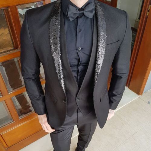 Men's Custom Single breasted 3 Piece Suit In 2 Styles Up To 5XL - TrendSettingFashions 