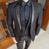 Men's Custom Single breasted 3 Piece Suit In 2 Styles Up To 5XL - TrendSettingFashions 