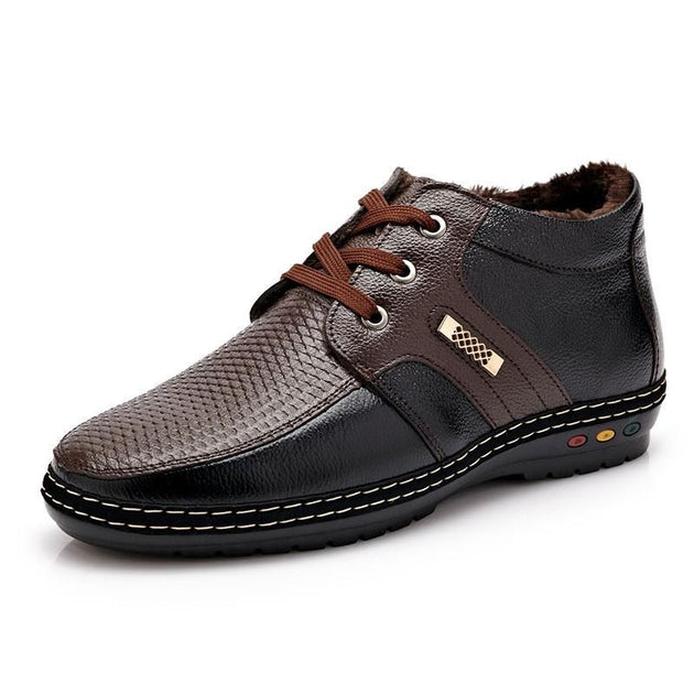 Men's Warm Short Boot Leather Boots! - TrendSettingFashions 