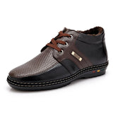 Men's Warm Short Boot Leather Boots! - TrendSettingFashions 
