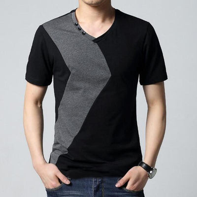 Fashion Crew Neck Short Sleeve T-Shirt in 2 Styles - TrendSettingFashions 