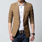 Men's Splice Summer Blazer Up to 6XL - TrendSettingFashions 