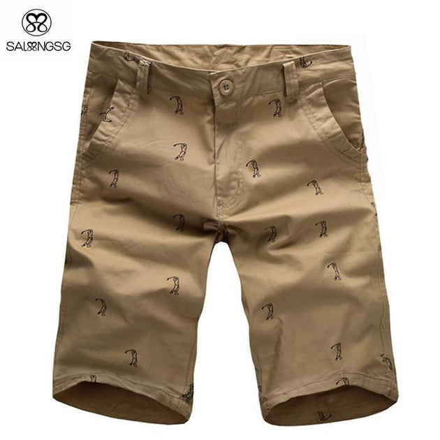 Men's Bermuda Style Solid Shorts - TrendSettingFashions 