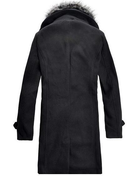Men's Faux Fur Lapel Dress Jacket - TrendSettingFashions 