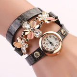 Women's Flower Design Watch With Fashion Design Band In 10 Colors! - TrendSettingFashions 