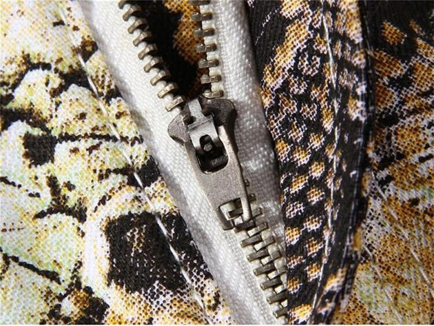 Men's Snake Printed Jeans - TrendSettingFashions 