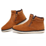 Men's Suede Zipper Ankle Boots In 3 Colors - TrendSettingFashions 