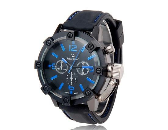 Men's Vogue Thick Case Analog Business Watch - TrendSettingFashions 