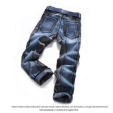 Men's Two Tone Split Colored Jeans - TrendSettingFashions 