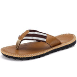 Men's Leather Flip Flop - TrendSettingFashions 