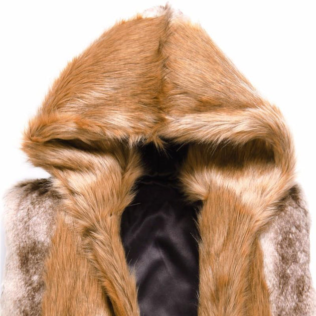 Men's Fashion Soft Faux Luxury Fur Coat - TrendSettingFashions 