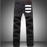 Men's Fashion Print Casual Jeans - TrendSettingFashions 