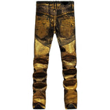 Feeling Like Gold Shine Jeans - TrendSettingFashions 