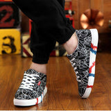 Men's Graffiti Canvas Shoe - TrendSettingFashions 