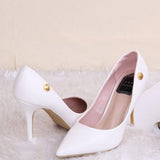 Women's Fashion Pointed Toe Thin Heels In 3 Colors - TrendSettingFashions 