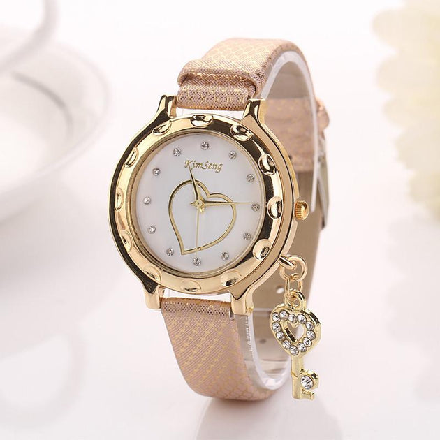 Women's Fashion Band Heart Themed Watch In 8 Colors! - TrendSettingFashions 