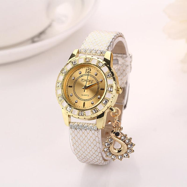 Women's Water Drop Accessory Watch With Fashion Design Band In 8 Colors! - TrendSettingFashions 
