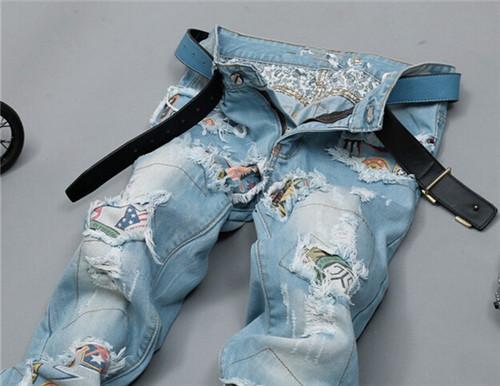 Men's Spring Biker Fashion Jeans - TrendSettingFashions 