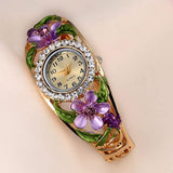 Women's Beautiful Flower Design Fashion Watch In 5 Colors - TrendSettingFashions 