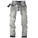 Men's Light Washed Grey Jeans - TrendSettingFashions 