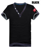 Men's 3 Button V-Neck Tee - TrendSettingFashions 