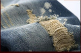 Men's Distressed Hole Jeans - TrendSettingFashions 