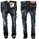 Men's Straight Fit Distressed Jeans - TrendSettingFashions 