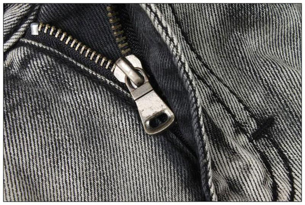 Men's Light Washed Grey Jeans - TrendSettingFashions 