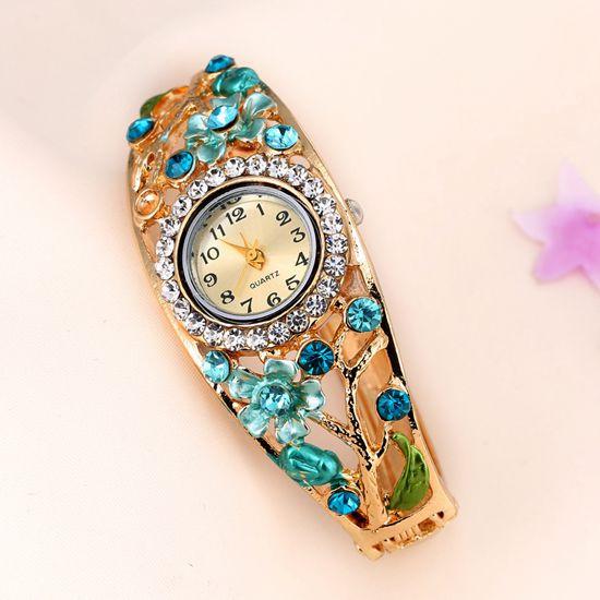 Women's Flower And Branch Glass Watch - TrendSettingFashions 