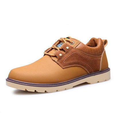 Men's Leather Fashion Low Top Boot - TrendSettingFashions 