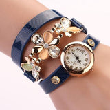 Women's Flower Design Watch With Fashion Design Band In 10 Colors! - TrendSettingFashions 