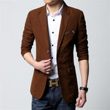 Men's Splice Summer Blazer Up to 6XL - TrendSettingFashions 