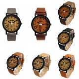 Men's Wooden Simulation Style Watch 8 Color Options - TrendSettingFashions 