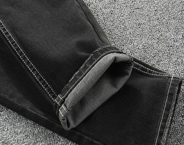 Men's Dark Colored Straight Jeans - TrendSettingFashions 