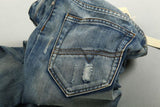 Men's Light Washed Ripped Grey Jeans - TrendSettingFashions 