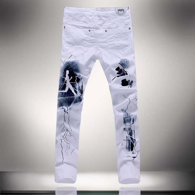 Men's Fashion Unique Lighting Jeans - TrendSettingFashions