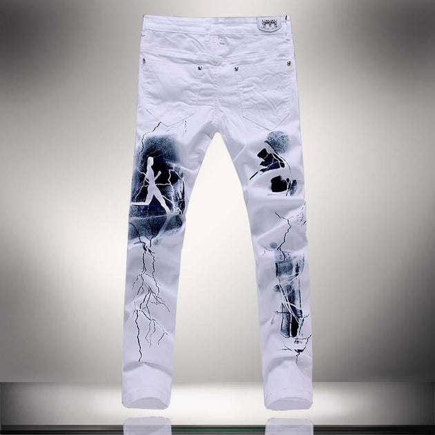 Men's Fashion Unique Lighting Jeans - TrendSettingFashions 