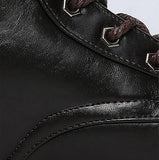 Retro Men's Buckle Boots 2 Color Options - TrendSettingFashions 