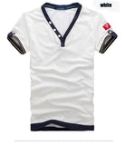 Men's 3 Button V-Neck Tee - TrendSettingFashions 