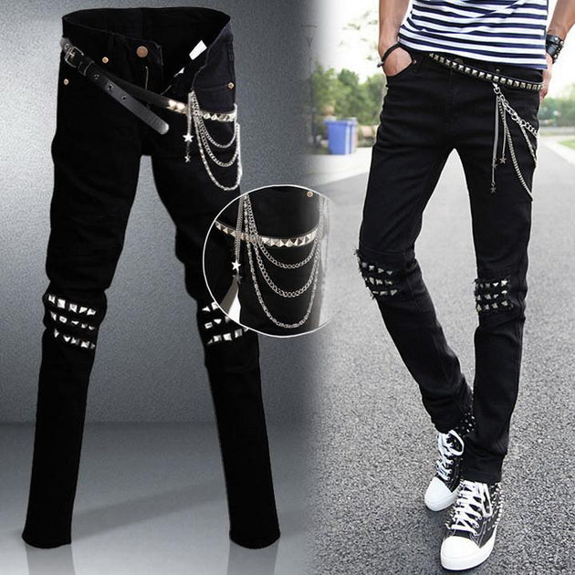 Chain Me Up Jeans - TrendSettingFashions 