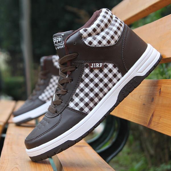Men's High Top Fashion Shoes Many Color Options - TrendSettingFashions 