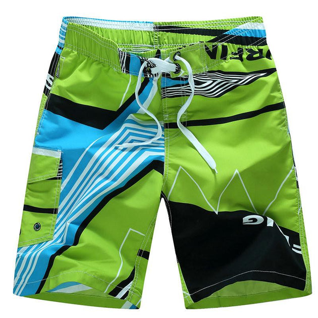 Men's Printed Board Surf Shorts With Quick Dry Feature - TrendSettingFashions 