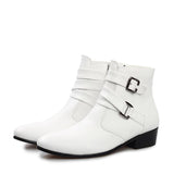 High Fashion Buckle High Top Dress Shoe - TrendSettingFashions 